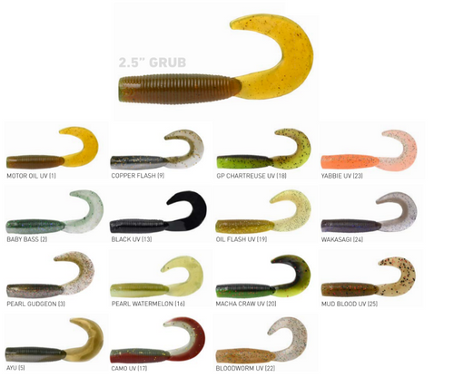 Soft Plastics Daiwa BaitJunkie 2.5 Inch Grub Soft Plastic 2 Soft Plastics Daiwa BaitJunkie 2.5 Inch Grub Soft Plastic - Image 2