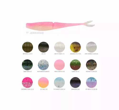 Soft Plastics Daiwa BaitJunkie 7 Inch Jerkshad Soft Plastic 2 Soft Plastics Daiwa BaitJunkie 7 Inch Jerkshad Soft Plastic - Image 2