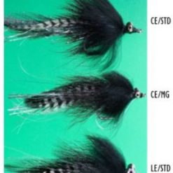 Felty's Flies Black 'N' Barred CE/MG #2/0